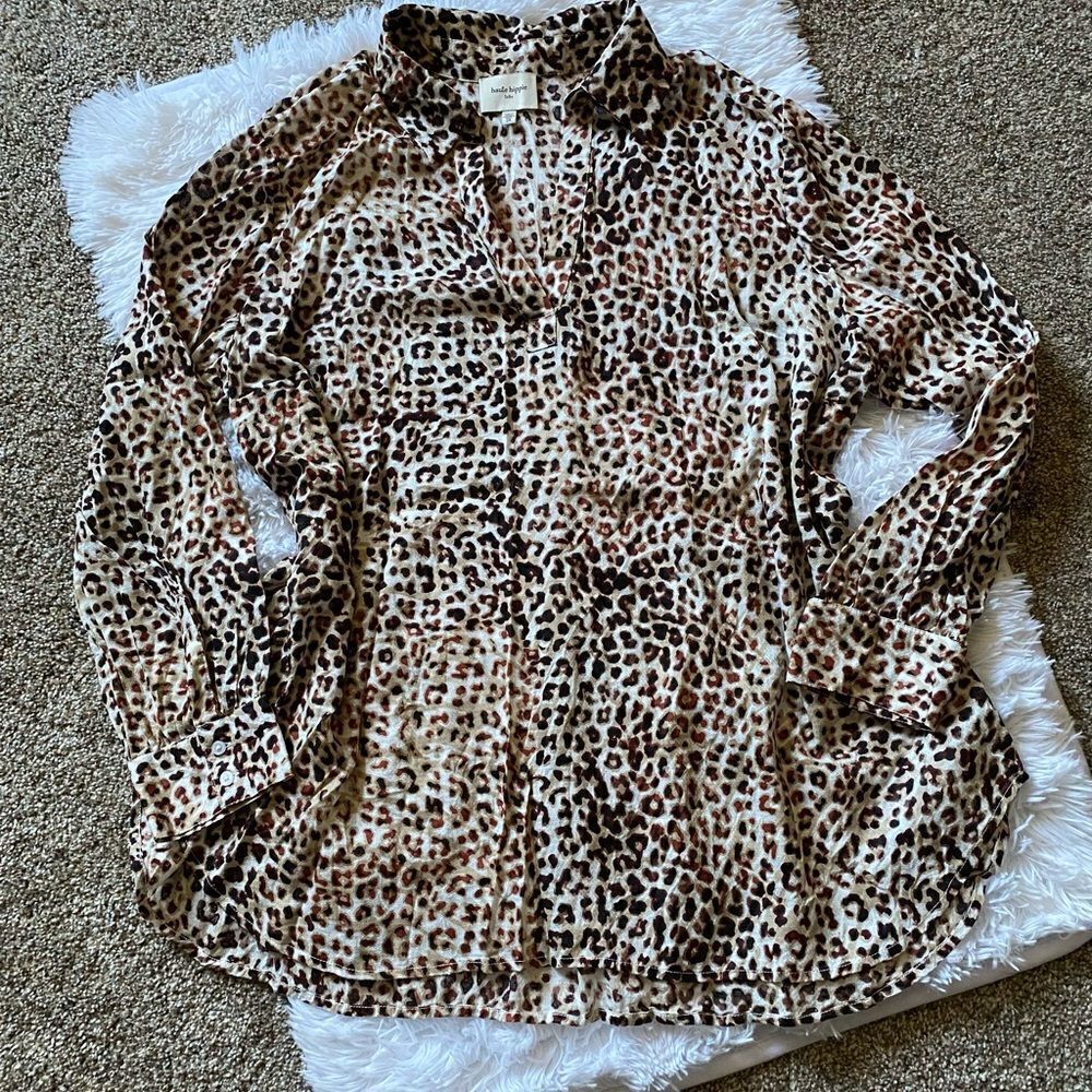‎Haute Hippie Tribe Animal Print Top Size 2X
